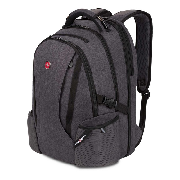 Swissgear 3760 ScanSmart Laptop Backpack      Black/gray color - Picture 2 of 7